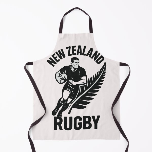 Item preview, Silver Fern Rugby – New Zealand Player Monochrome Design designed and sold by Places On Earth.