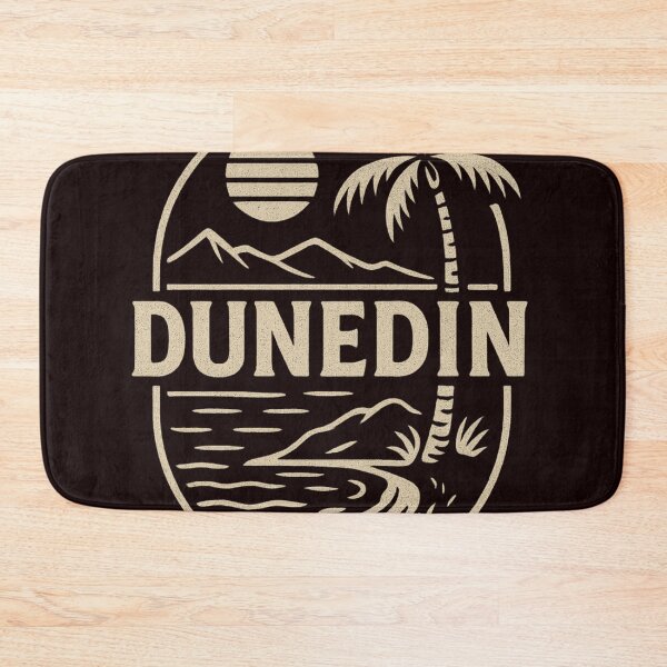 Item preview, Dunedin Coastline – Vintage Line Art Beach Badge designed and sold by Places On Earth.
