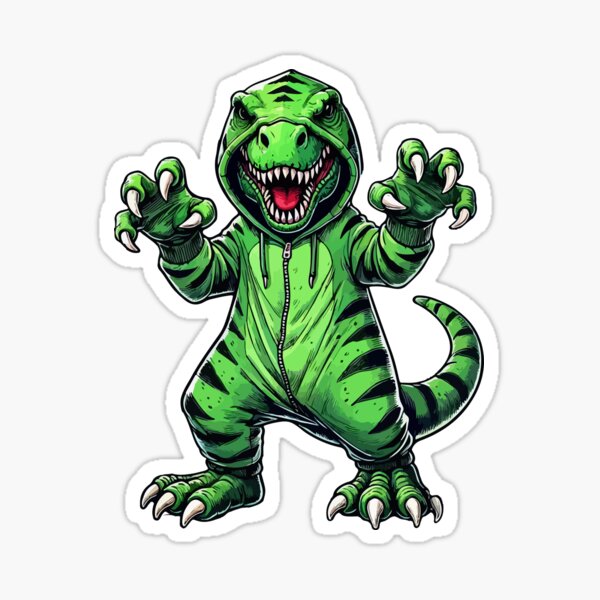 Item preview, T rex Wearing Dinosaur Costume Halloween Cosplay T-Rex designed and sold by Artistoos.