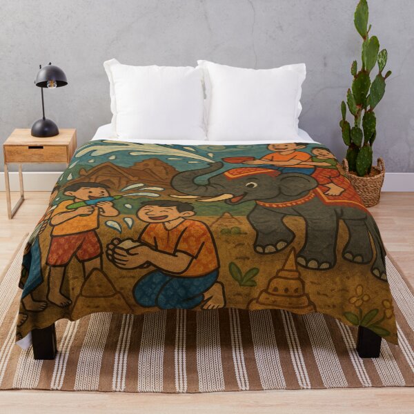 Item preview, Ayutthaya Splash Celebration designed and sold by BobArtGallery.