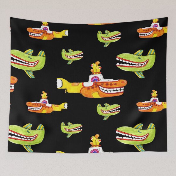Item preview, Yellow Submarine fish character pattern designed and sold by Bokonah.