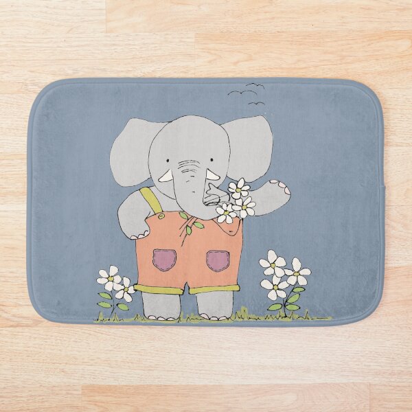 Item preview, Elephant Illustration Daisies Flowers designed and sold by Jaana Day.