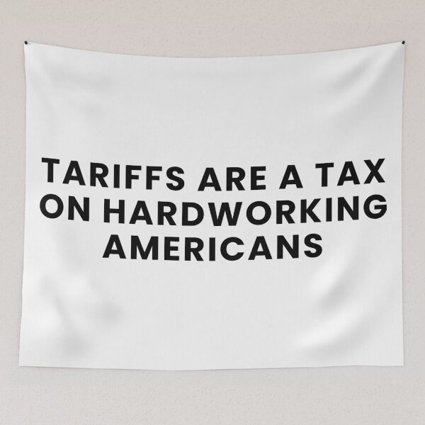 Item preview, Tariffs Are A Tax On Hardworking Americans designed and sold by Teetreasure2.