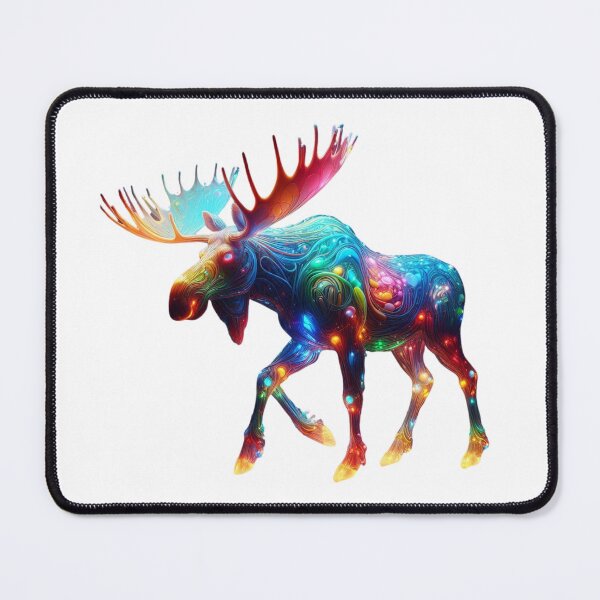 Item preview, Glassy Glow: Vibrant Moose Radiance designed and sold by GloriousArtSKD.