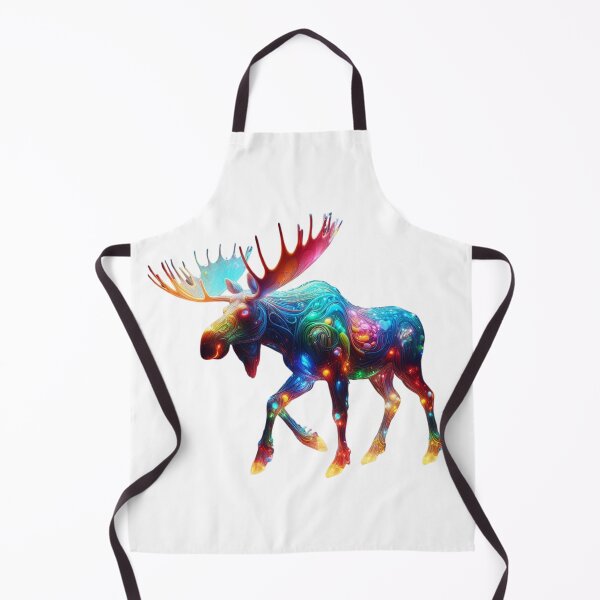 Item preview, Glassy Glow: Vibrant Moose Radiance designed and sold by GloriousArtSKD.