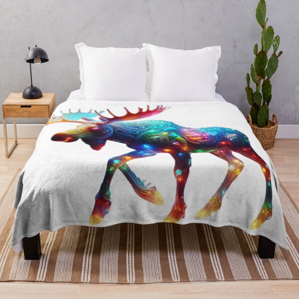 Item preview, Glassy Glow: Vibrant Moose Radiance designed and sold by GloriousArtSKD.