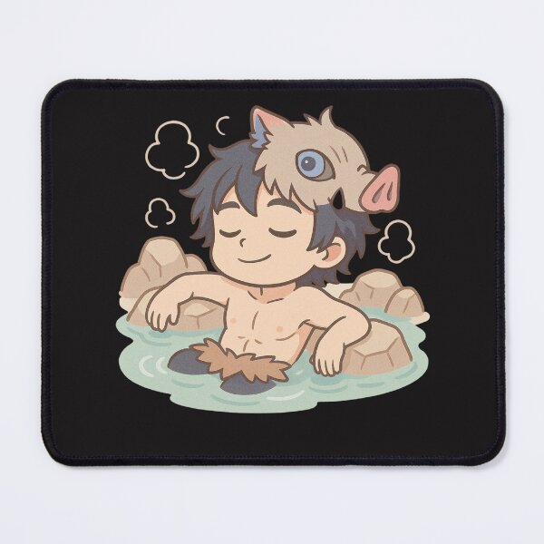 Item preview, Inosuke at a Spa – Chibi Hot Spring Vibes designed and sold by ColorSplash123.