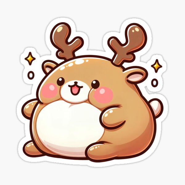 Item preview, Chubby Reindeer  designed and sold by PiggyWonka.