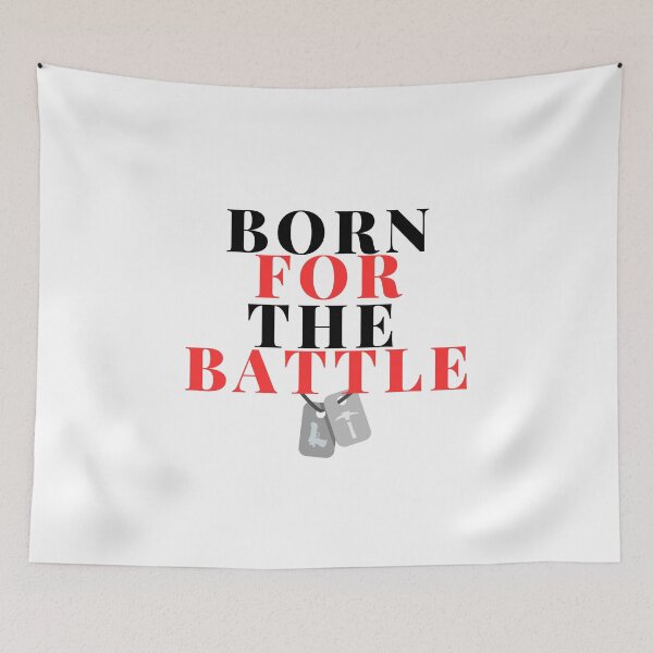 Item preview, Born for the Battle – Strength & Resilience Tee designed and sold by MGR LABEL.