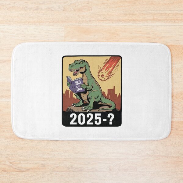 Item preview, how to survive a crisis, dinosaur, tariffs, trump, funnyfits70, Humor, Funny, retro, vintages, funny quotes, animal humor, designed and sold by FunnyFits70.