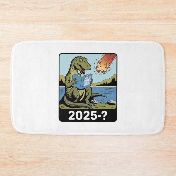 Item preview, how to survive a crisis, dinosaur, tariffs, trump, funnyfits70, Humor, Funny, retro, vintages, funny quotes, animal humor, designed and sold by FunnyFits70.