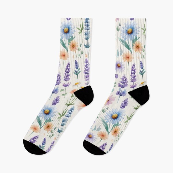 Artikelvorschau, Aquarell-Wildblumenwiesenmuster - zartes Blumendesign entworfen und verkauft von InsightA.
