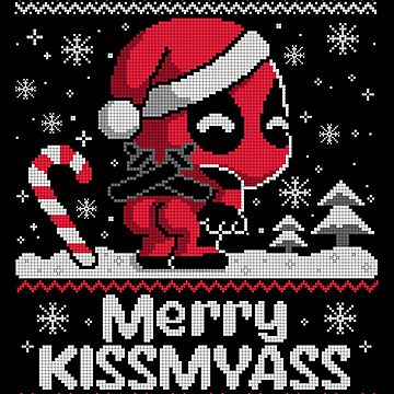Vorschaubild zum Design Merry Kissmyaass Deadpooll Hässlicher Weihnachtspullover von CoopermanLandi