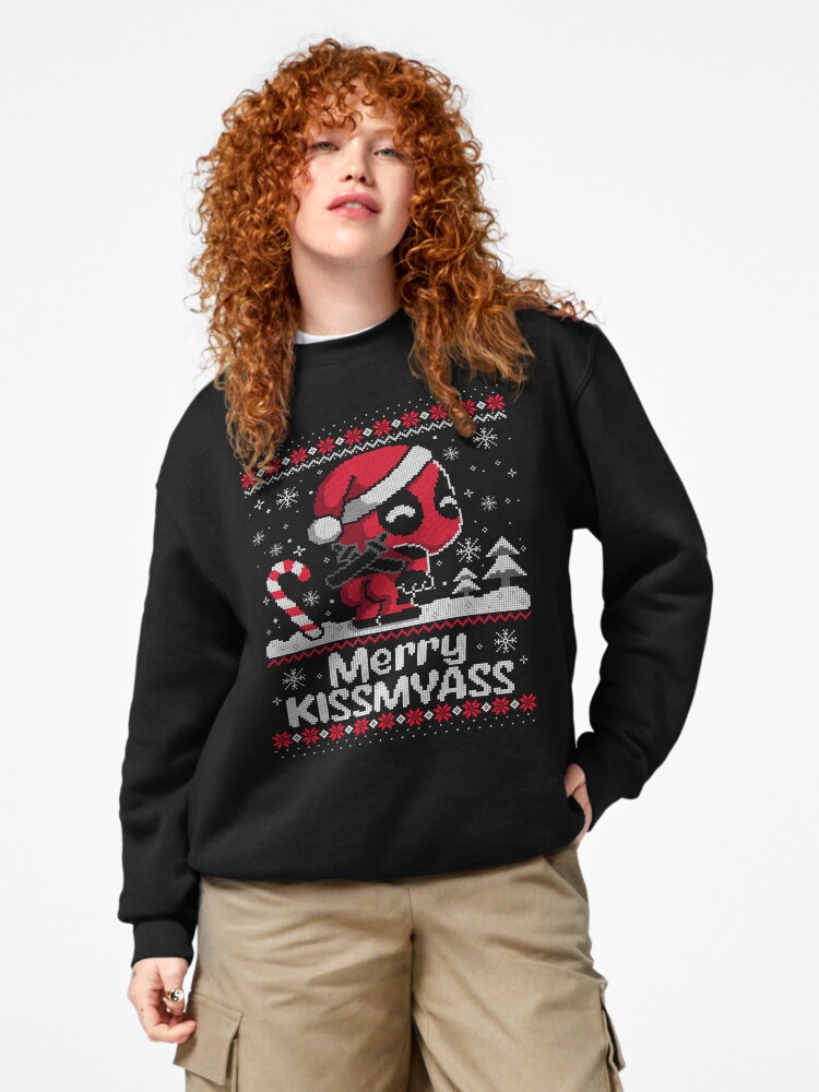 Thumbnail 4 von 7, Pullover, Merry Kissmyaass Deadpooll Hässlicher Weihnachtspullover designt und verkauft von CoopermanLandi.