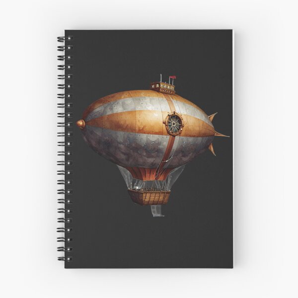 Item preview, Skybound Voyager – Vintage Steampunk Airship in Watercolor designed and sold by CharmingGarden.