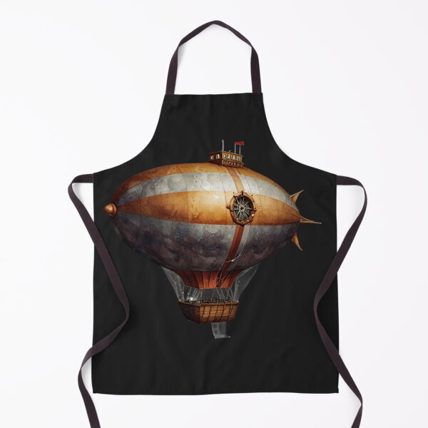 Item preview, Skybound Voyager – Vintage Steampunk Airship in Watercolor designed and sold by CharmingGarden.