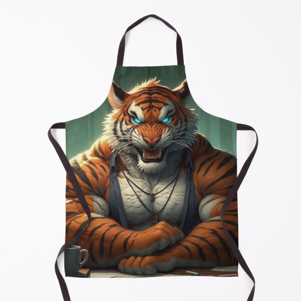 Item preview, Angry Muscular Tiger designed and sold by nikkolaus.