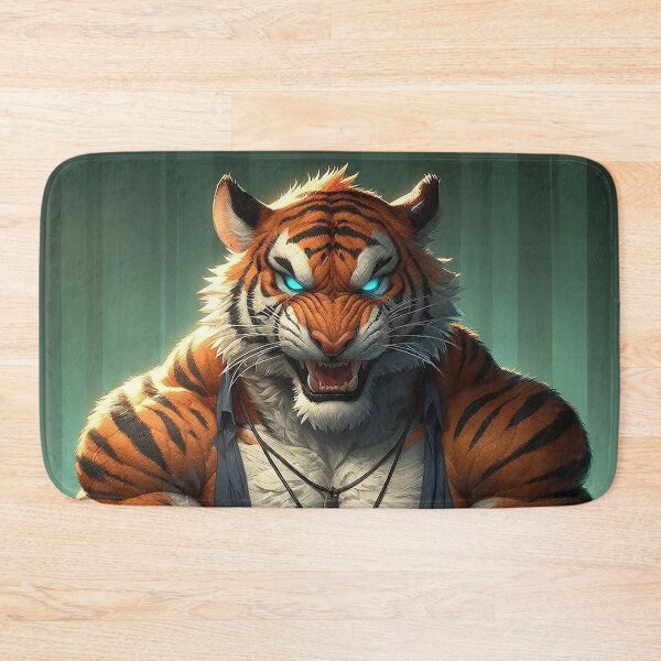 Item preview, Angry Muscular Tiger designed and sold by nikkolaus.