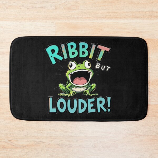 Item preview, Ribbit Louder - Hilarious Frog Cartoon for Amphibian Fans designed and sold by latelierdechris.