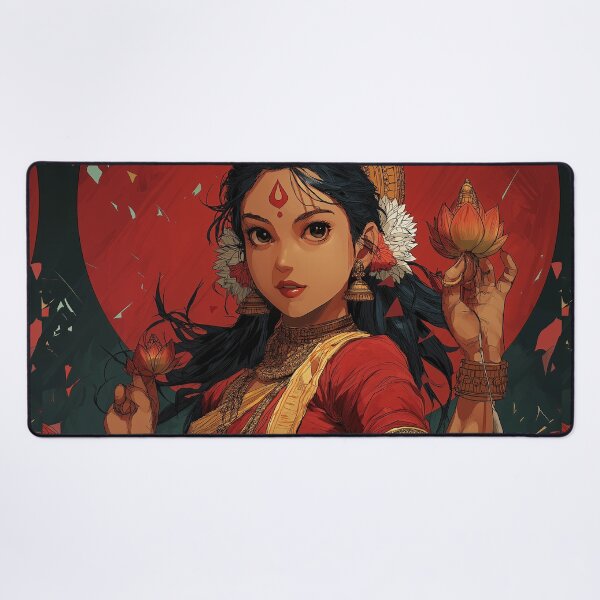 Item preview, Goddess Lakshmi, Hindu Art, Indian Art, Religious Art, Diwali Vaisakhi Gift, Modern Indian Art, Proud Hindu designed and sold by Phulkari Co.