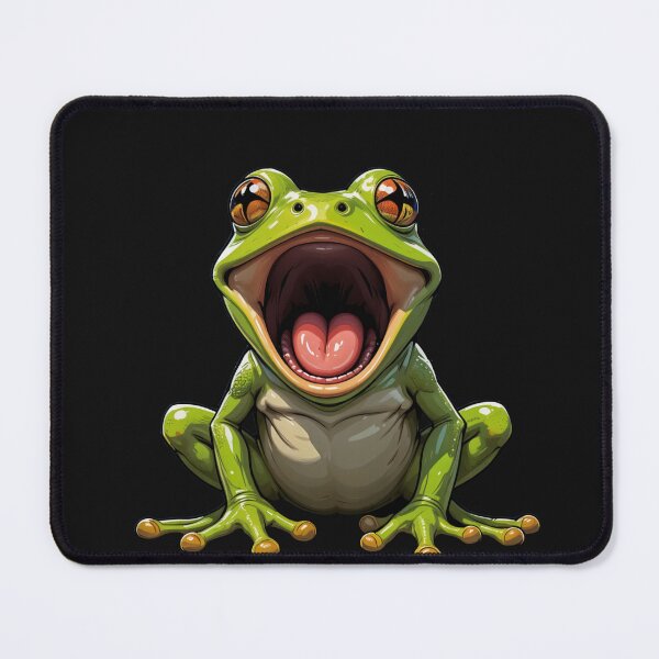 Item preview, Screaming Frog Frenzy - Hilarious Cartoon Amphibian Design designed and sold by latelierdechris.