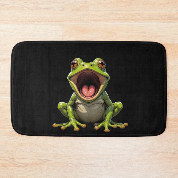 Item preview, Screaming Frog Frenzy - Hilarious Cartoon Amphibian Design designed and sold by latelierdechris.