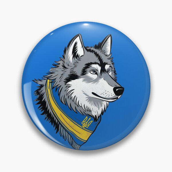Item preview, Ukrainian Wolf Symbol, Strong and Proud Pro-Ukraine Art designed and sold by Art2Me.