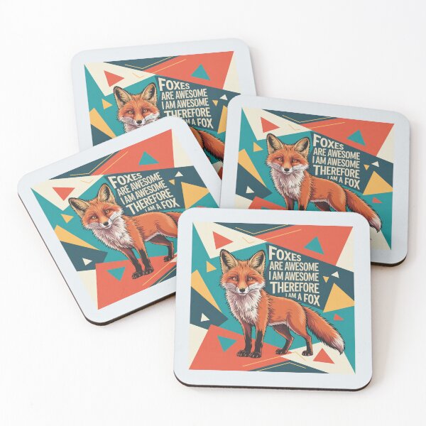 Item preview, Foxes Are Awesome I am Awesome Therefore I am A Fox Woodland Animal designed and sold by SurrealArtSzysz.