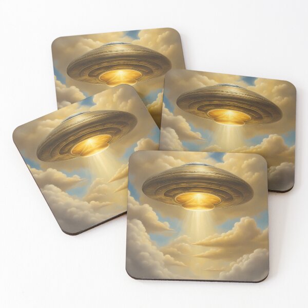 Item preview, Golden UFO designed and sold by CalmnessbyChoice.