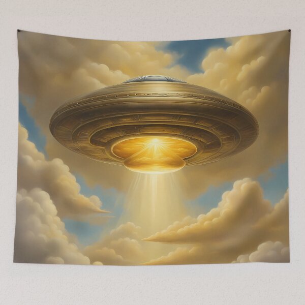 Item preview, Golden UFO designed and sold by CalmnessbyChoice.