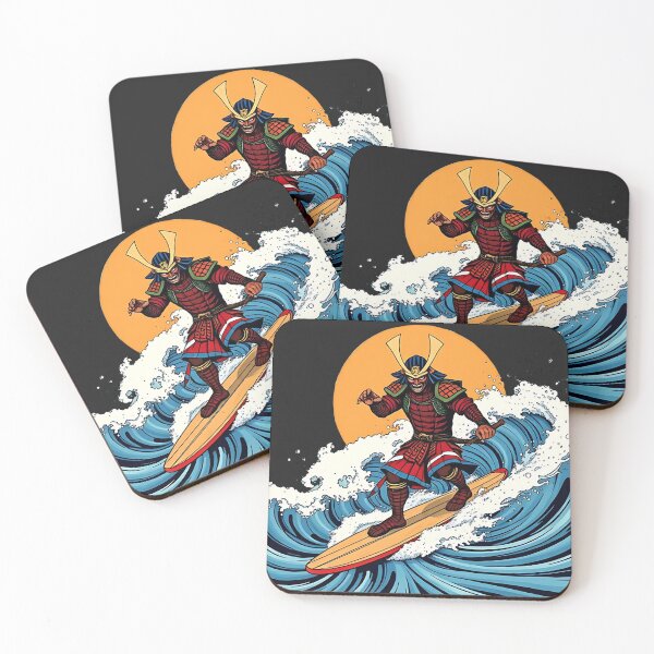 Item preview, Surfer Samurai, The Great Wave designed and sold by KreativKulture.