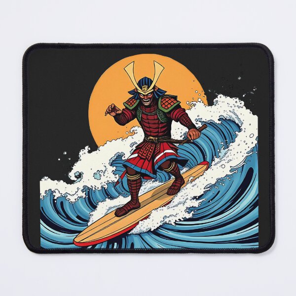 Item preview, Surfer Samurai, The Great Wave designed and sold by KreativKulture.