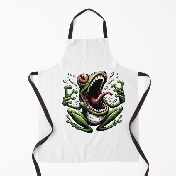 Item preview, Screaming froggy Froggy Splash - Exuberant Cartoon Amphibian Design designed and sold by latelierdechris.