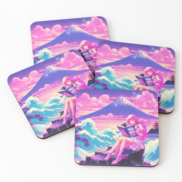 Item preview, Books are a girl's best friend (Lofi Fujiyama Edition) designed and sold by asanaworld.