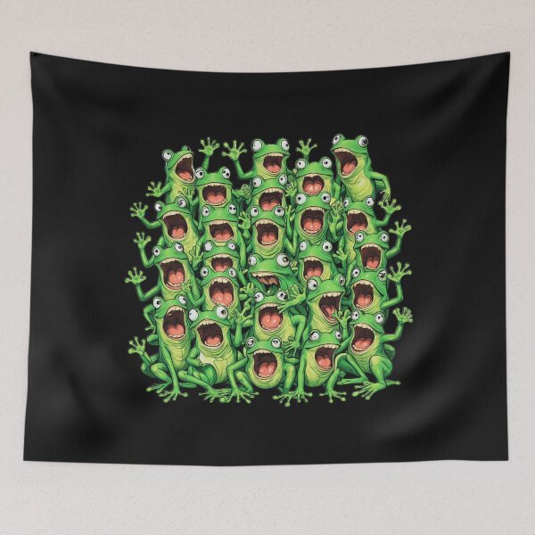 Item preview, Screaming Frog Frog Choir Chaos - Hilarious Amphibian Singing Frenzy designed and sold by latelierdechris.