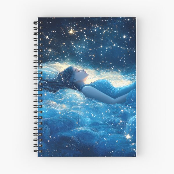 Item preview, A peaceful figure lying under a glowing canopy of stars, where constellations form symbols of eternal love in the heavens above. designed and sold by wonderisland.