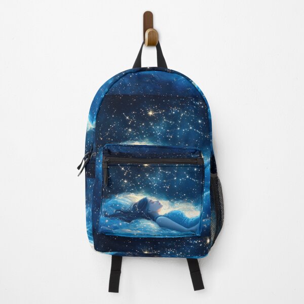 Item preview, A peaceful figure lying under a glowing canopy of stars, where constellations form symbols of eternal love in the heavens above. designed and sold by wonderisland.