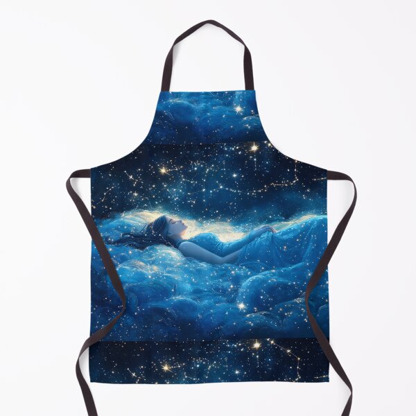 Item preview, A peaceful figure lying under a glowing canopy of stars, where constellations form symbols of eternal love in the heavens above. designed and sold by wonderisland.