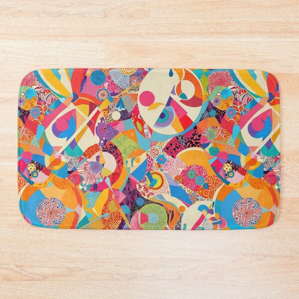 Item preview, Abstract Art Featuring Colorful Shapes and Patterns in a Dynamic Composition designed and sold by CoolPixels.