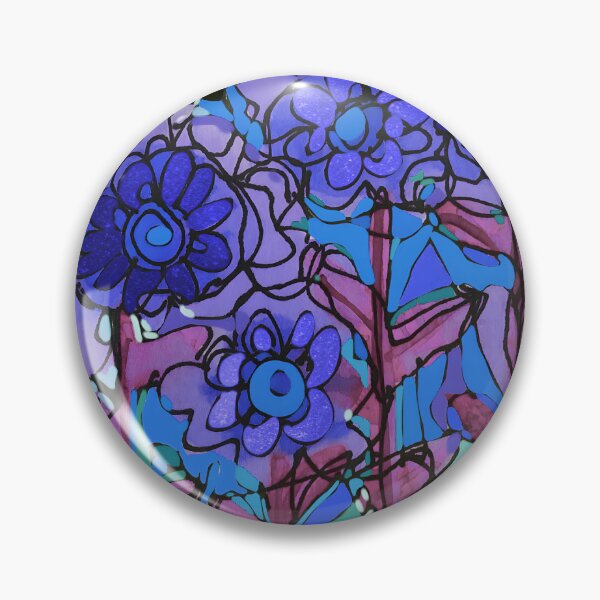 Item preview, Digital Doppleganger. Indigo flower patch designed and sold by bekki smith.