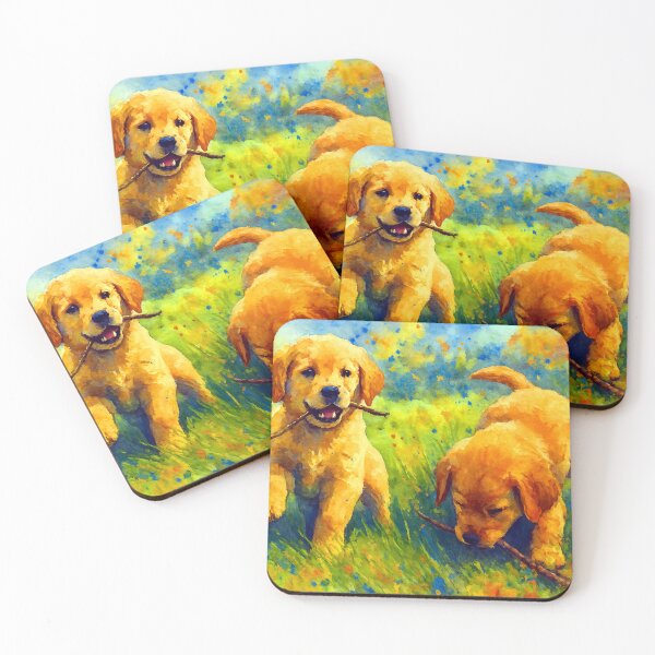 Item preview, Happy Retriever Pups designed and sold by ChrisButler.