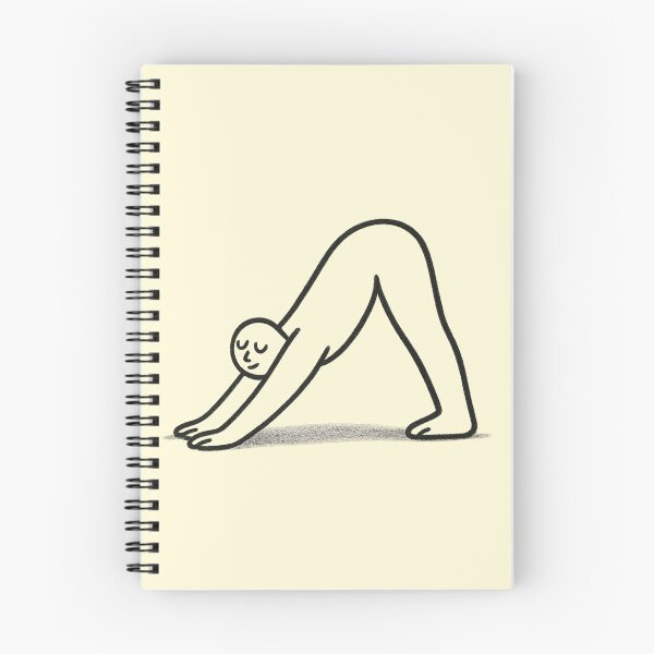 Item preview, Minimalist Yoga Pose Drawing - Downward Dog Calm Line Art designed and sold by Sadhana Design Studio.