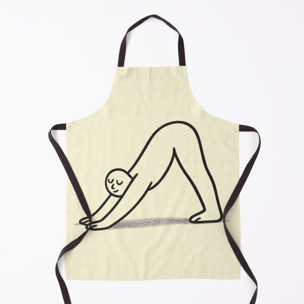 Item preview, Minimalist Yoga Pose Drawing - Downward Dog Calm Line Art designed and sold by Sadhana Design Studio.