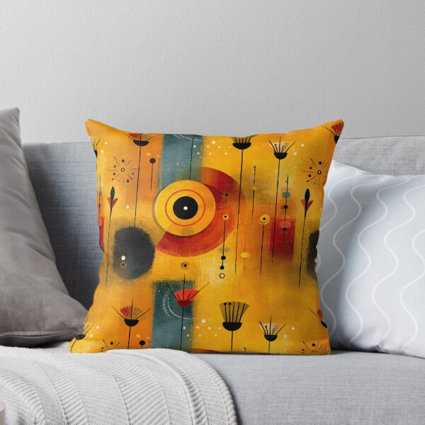 Item preview, Atomic Mid-Century Floral  – Retro Abstract  in Golden Tones designed and sold by Moisky Patterns.