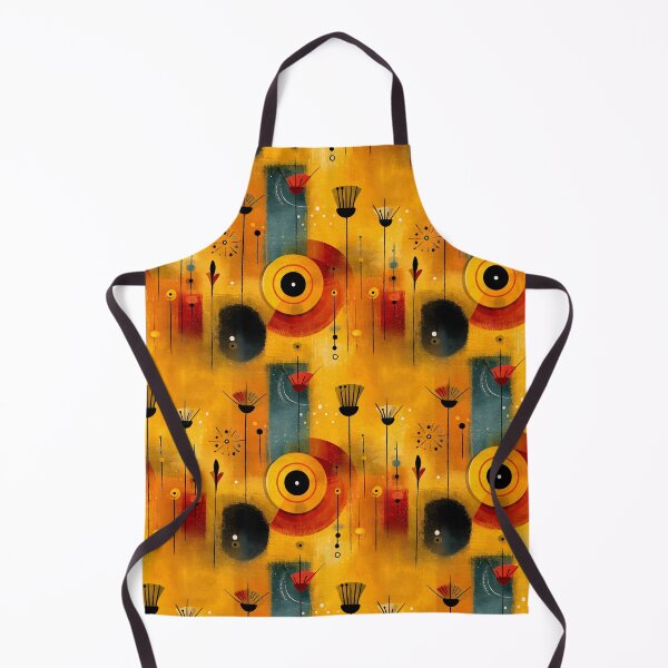 Item preview, Atomic Mid-Century Floral  – Retro Abstract  in Golden Tones designed and sold by Moisky Patterns.