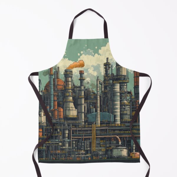 Item preview, Industrial Cyberpunk Factory – Futuristic Urban Machinery T-Shirt designed and sold by AchaRat.