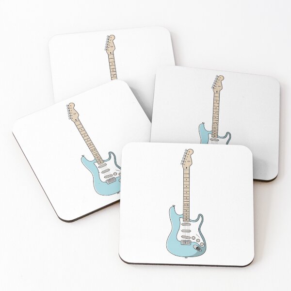 Item preview, Electric Guitar - Daphne Blue designed and sold by thebluewildstudio.
