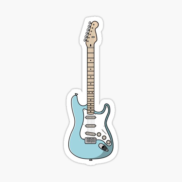 Aperçu de l'œuvre Guitare électrique - Daphne Blue créée et vendue par phntrabbit.