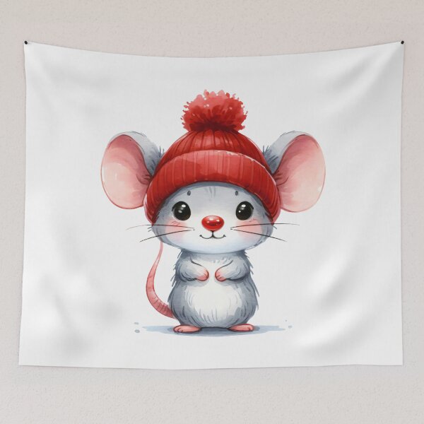Item preview, Teeny with a Beanie designed and sold by Delemore Art.