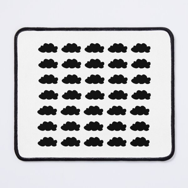 Item preview, Minimalist Black Cloud Silhouettes Pattern - Modern Home Decor designed and sold by Kubala.